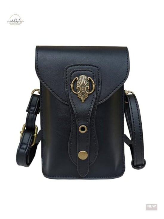Handbags - Small Faux Leather Belt Pouch Crossbody Renaissance Medieval Festival